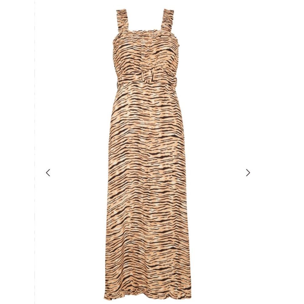 NWT Faithful The Brand Saint Tropez Midi Dress Wyldie Animal - Picture 5 of 6